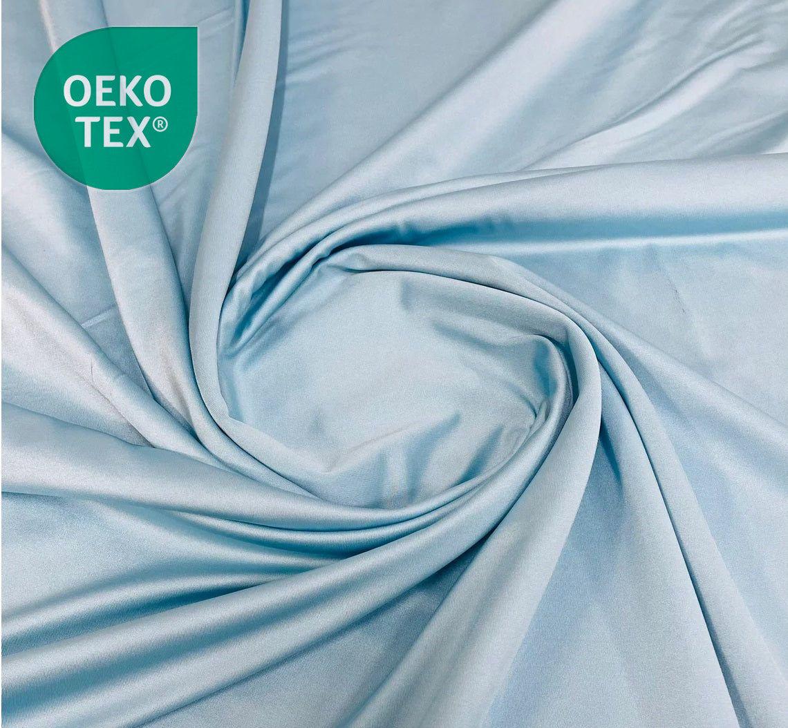 58 Shiny Milliskin Fabric - 4 Way Stretch Milliskin Shiny Fabric by The Yard (Pick a Color) - Light Blue.jpg